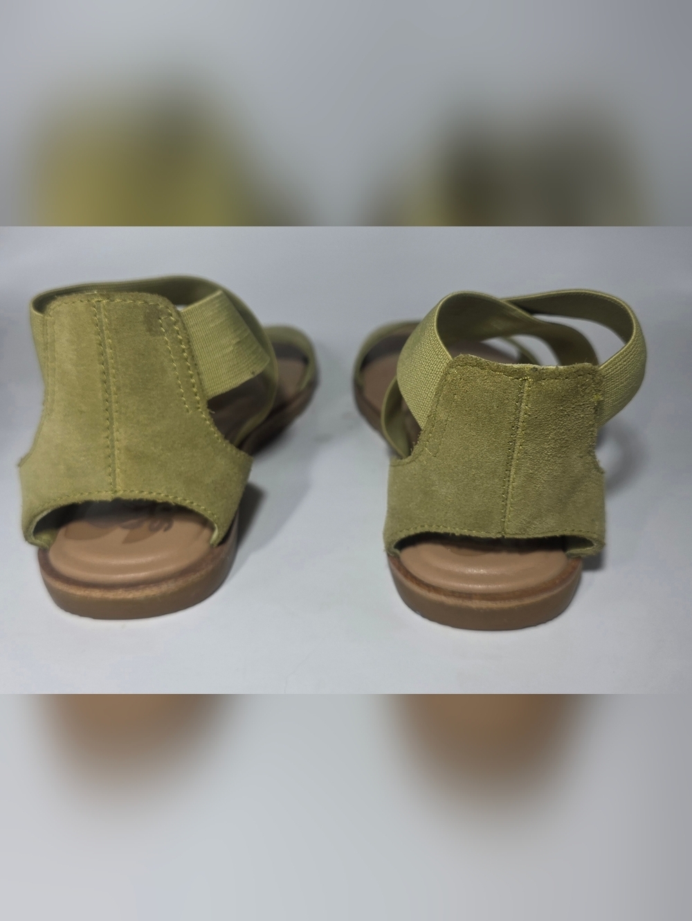 Sorel Women’s Sandals Green Elastic Strap Comfort Casual Size 6.5 - Picture 6 of 7